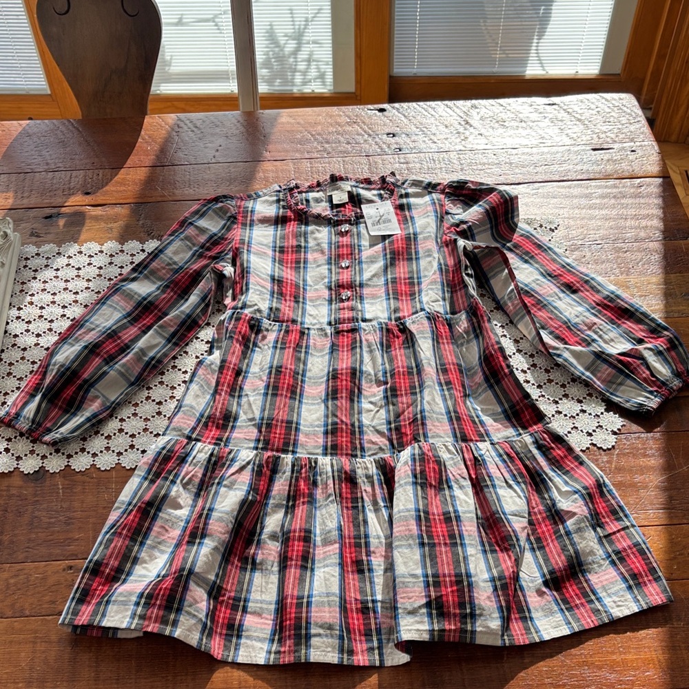 Crewcuts Multicolor Plaid Button-Up Dress